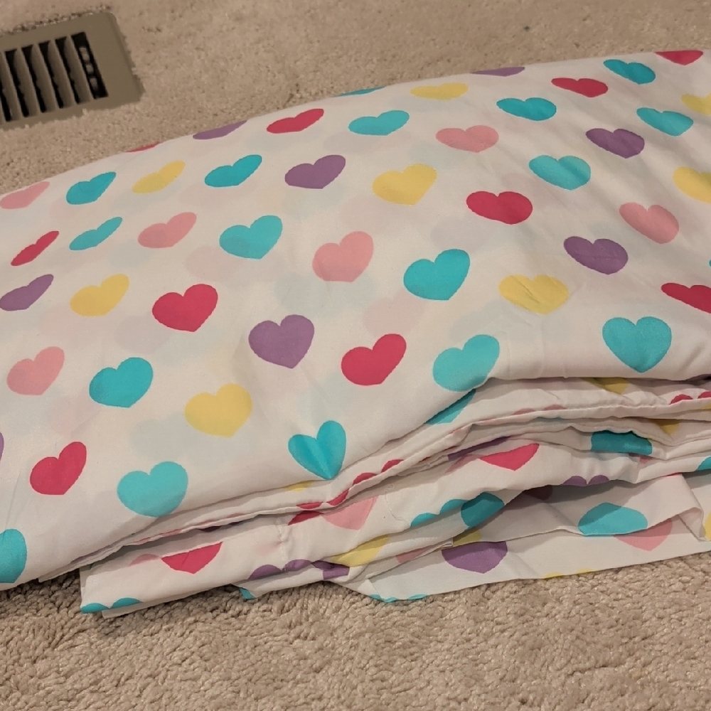 Target Multicolor Heart Kids Bedding Set